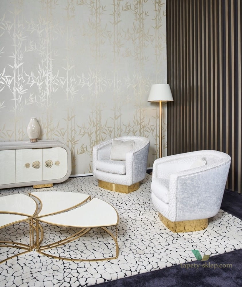 Tapeta Liście Bambusa Arte 37620 Natura Metal X Signum