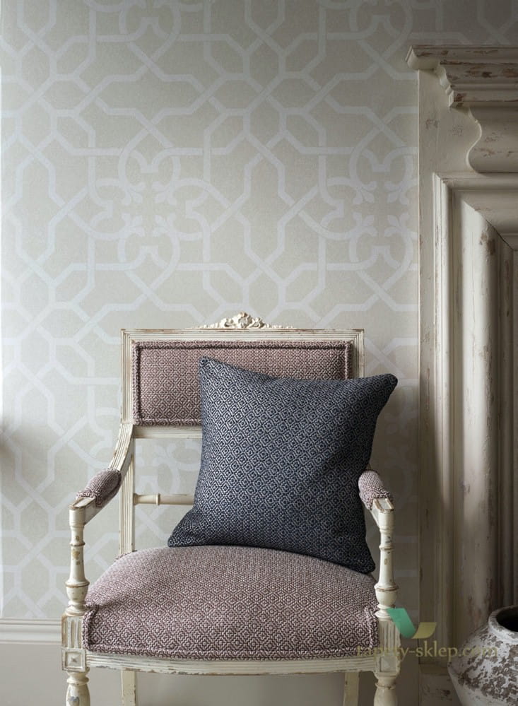 Tapeta stylowa kratownica Sanderson 216418 Mawton Chiswick Grove