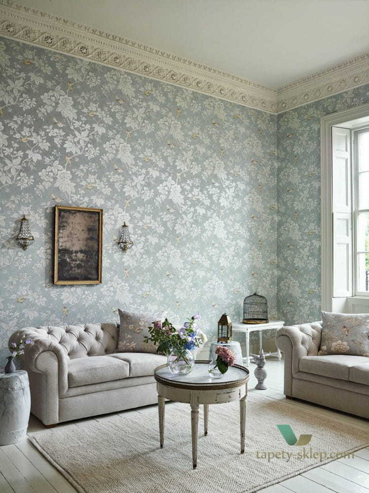 Tapeta botaniczna Sanderson 216387 Chiswick Grove
