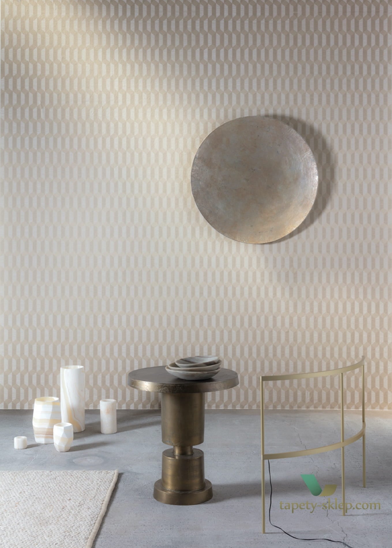 Tapeta tekstylna Guy Masureel FER005 Polka Violet