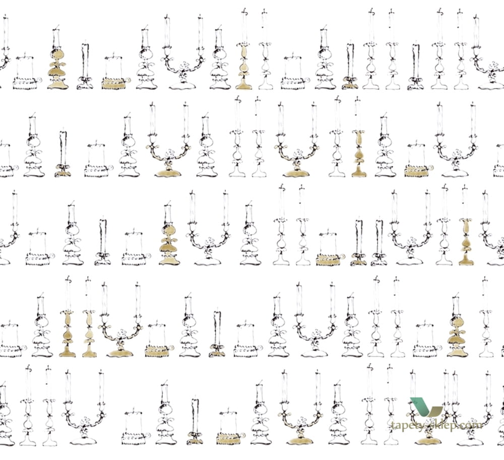 Tapeta Wall&Deco Drawing candels WDDC1402 Contemporary 14