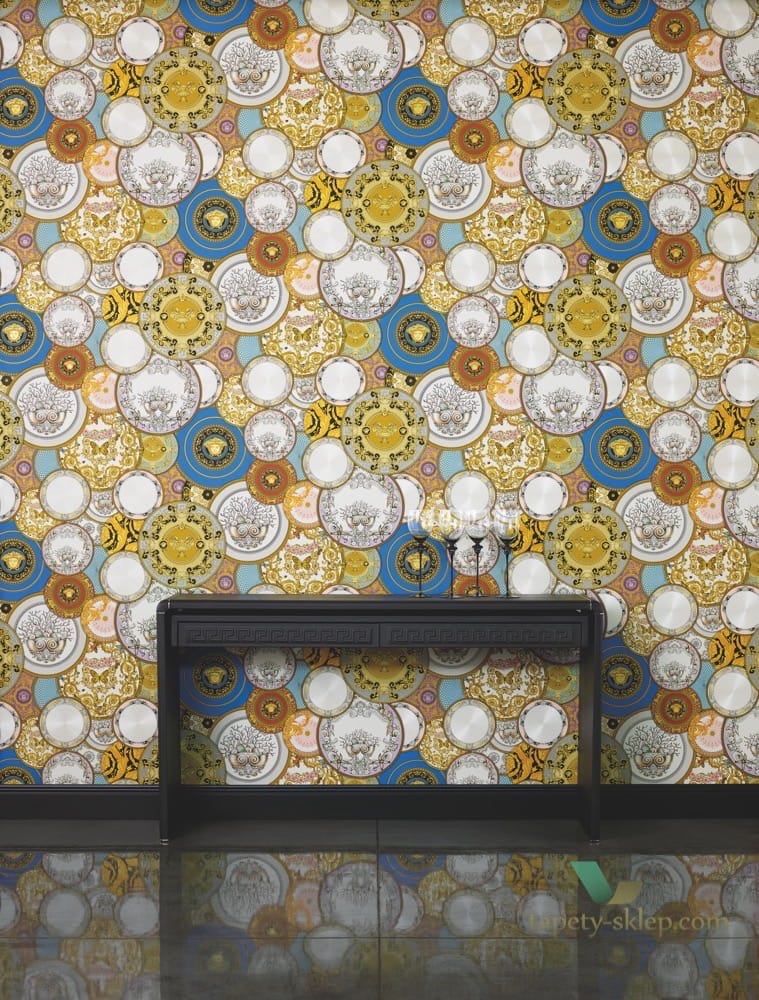 Tapeta kolaż talerzy 34901-3 Versace III