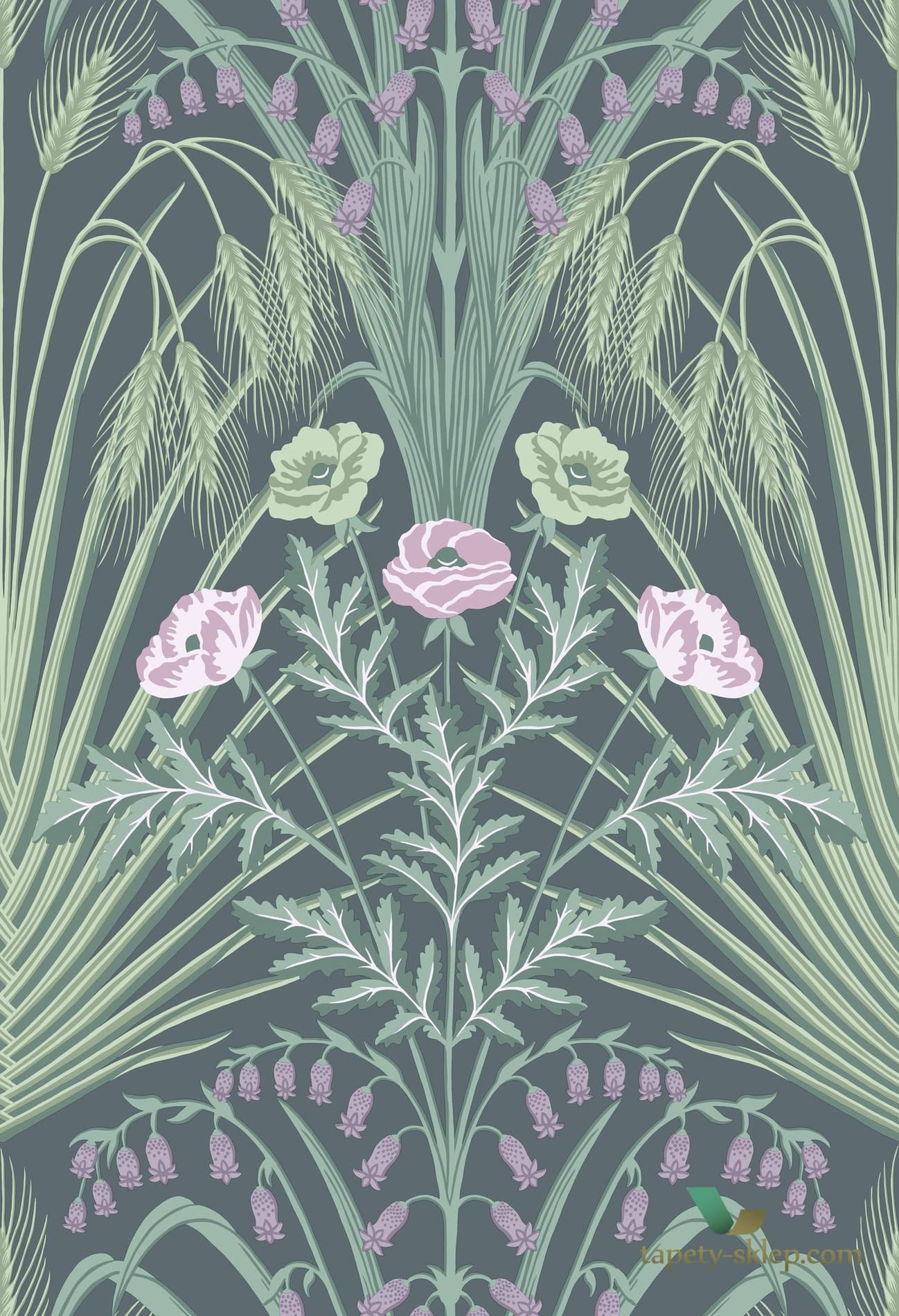 Tapeta w łąkowe kwiaty Cole&Son Bluebell 115/3009 Botanical Botanica
