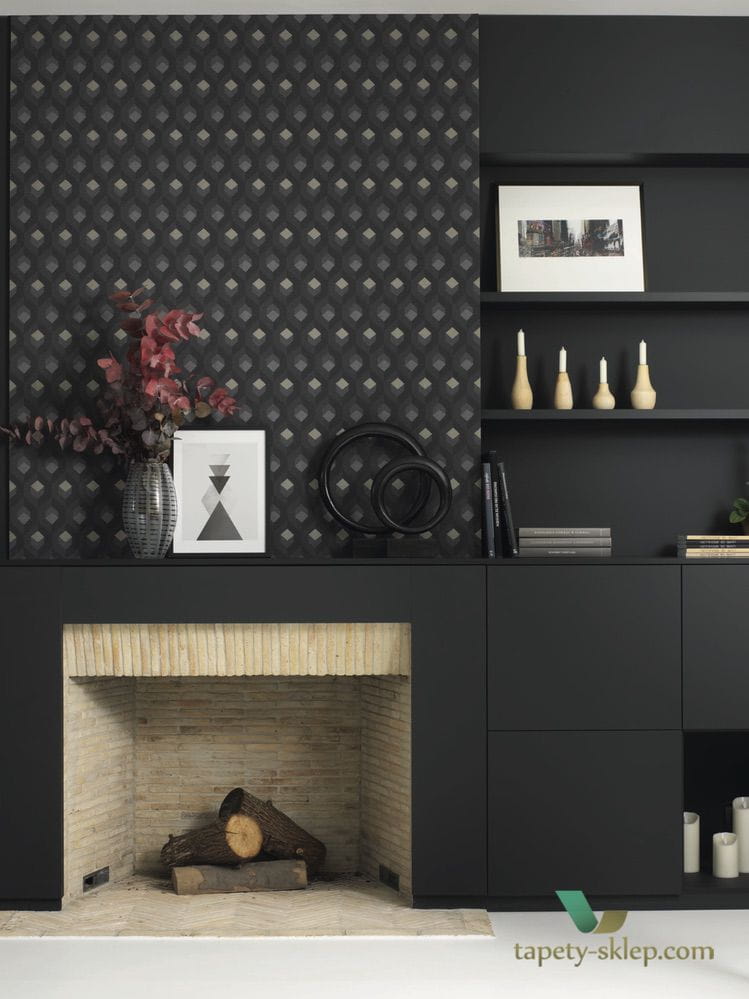 Tapeta geometryczna 3D Casadeco HELS82056523 Hexacube Helsinki