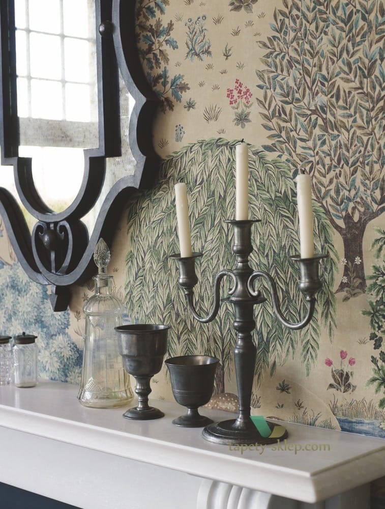 Tapeta Zwierzęta I Rośliny William Morris 214888 Archive III