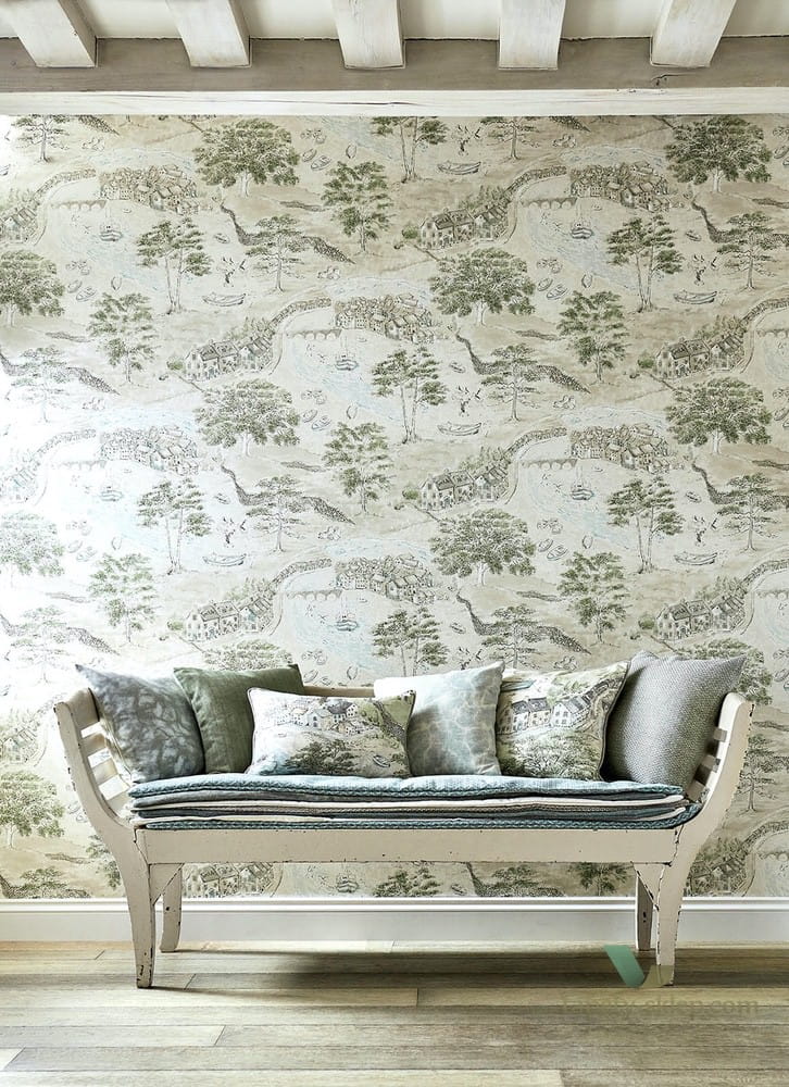 Tapeta Sanderson 216489 Sea Houses