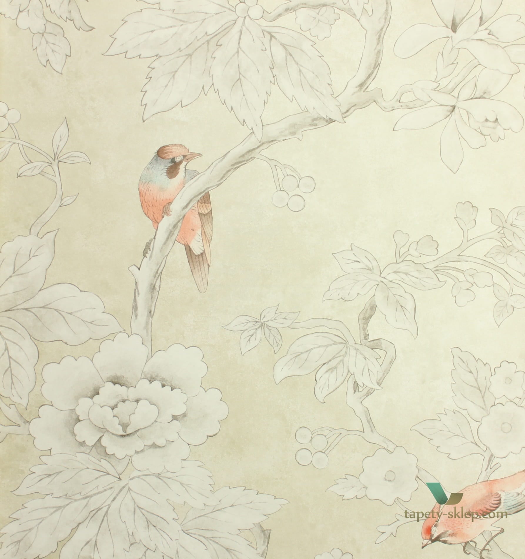 Tapeta botaniczna Sanderson 216385 Chiswick Grove
