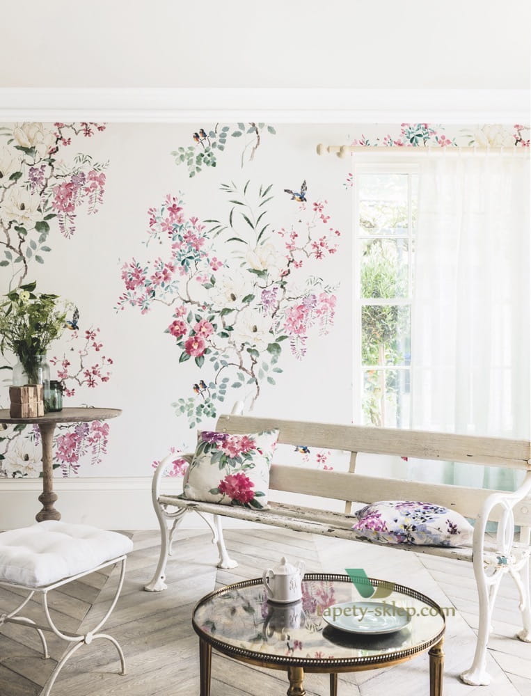 Mural kwiaty Magnolia & Blossom Sanderson 216306 Panel B Waterperry