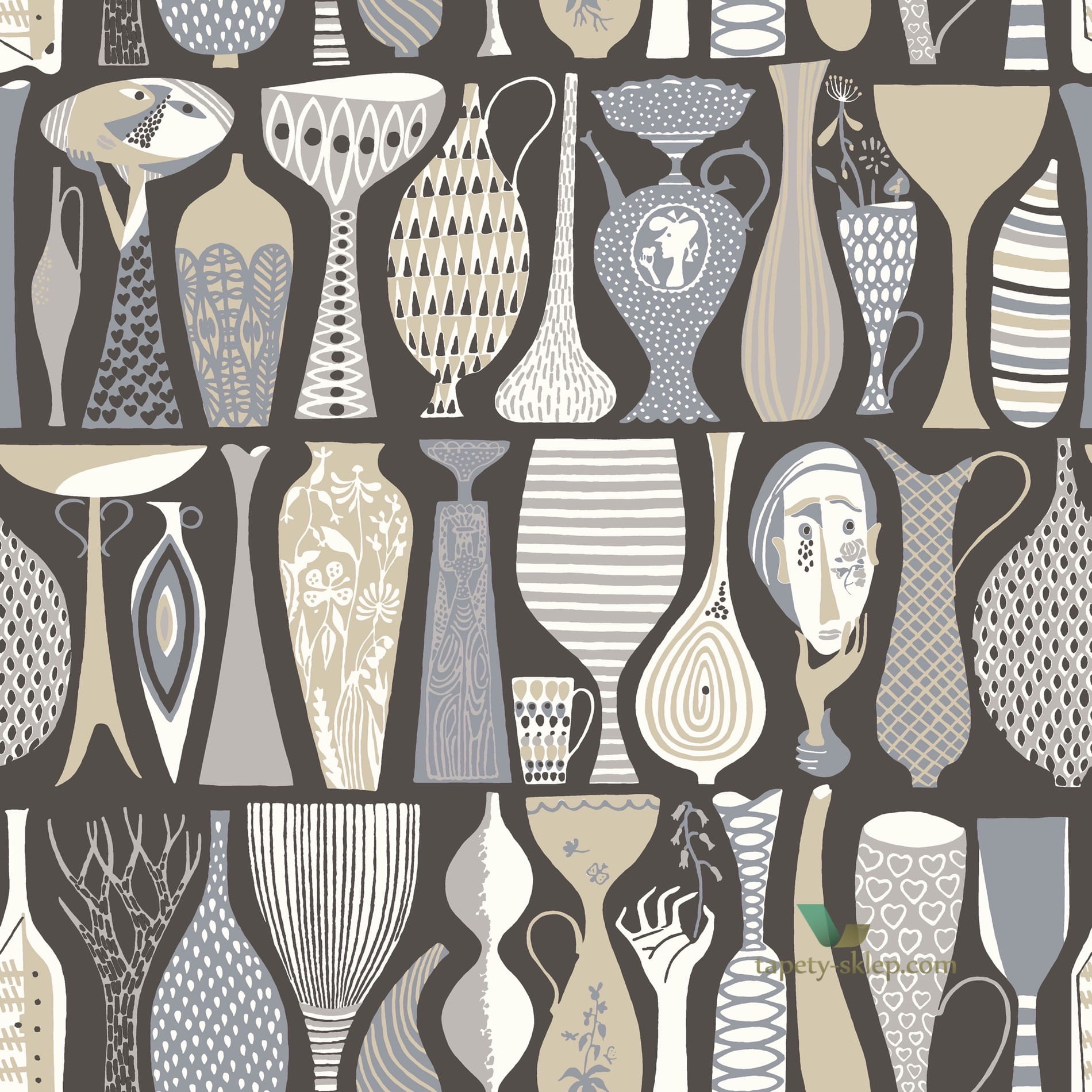 Tapeta Boras 1758 Pottery Scandinavian Designers II
