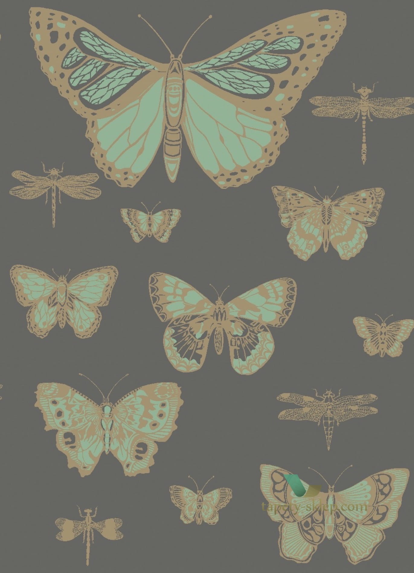 Tapeta Cole & Son 103/15067 Butterflies and Dragonflies Whimsical