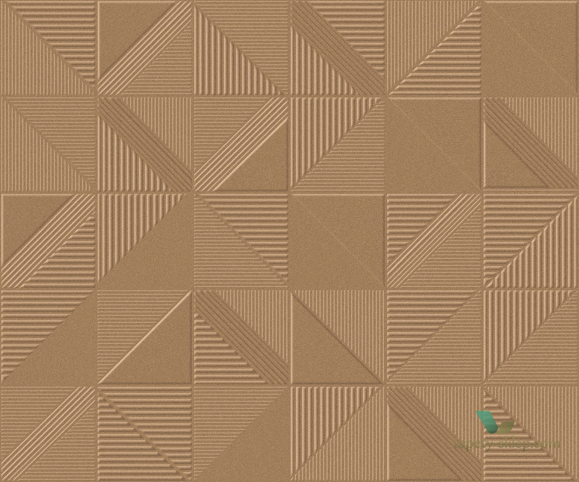 Tapeta tekstylna 3D geometryczna Arte Tetra 87011 Velveteen