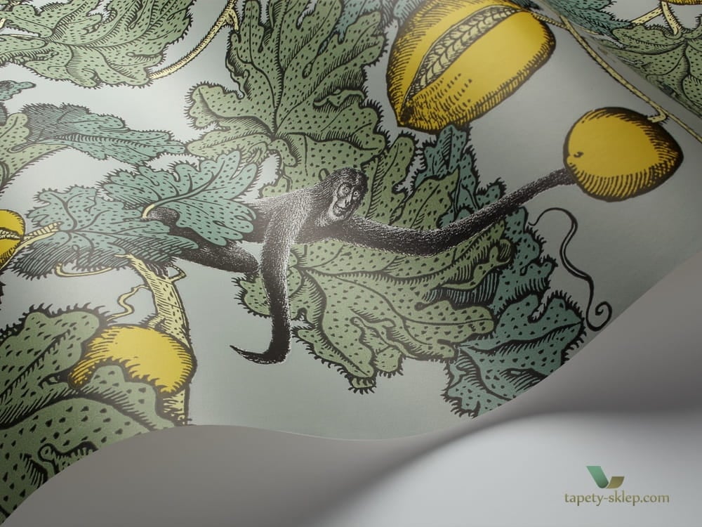 Tapeta W Małpki I Owoce Cole & Son Frutto Proibito 114/1002 Fornasetti
