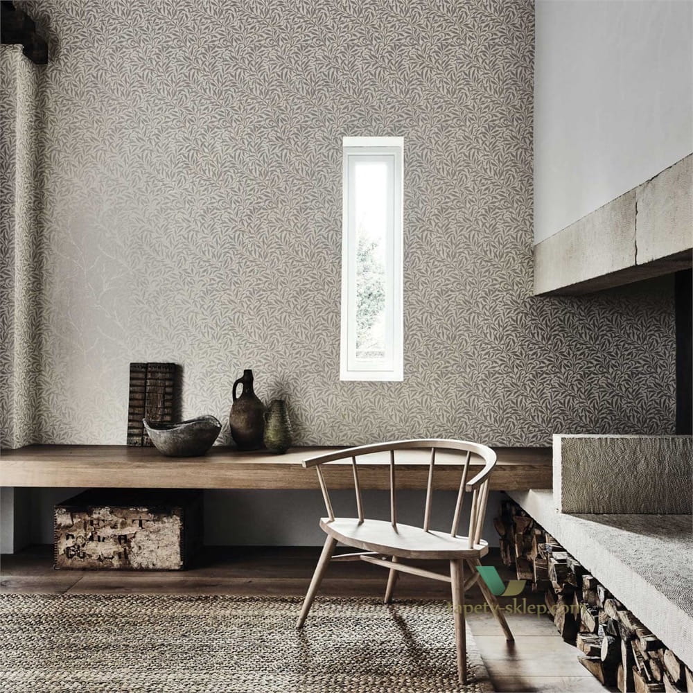 Tapeta Liście Wierzby Morris & Co 216025 Willow Bough Pure