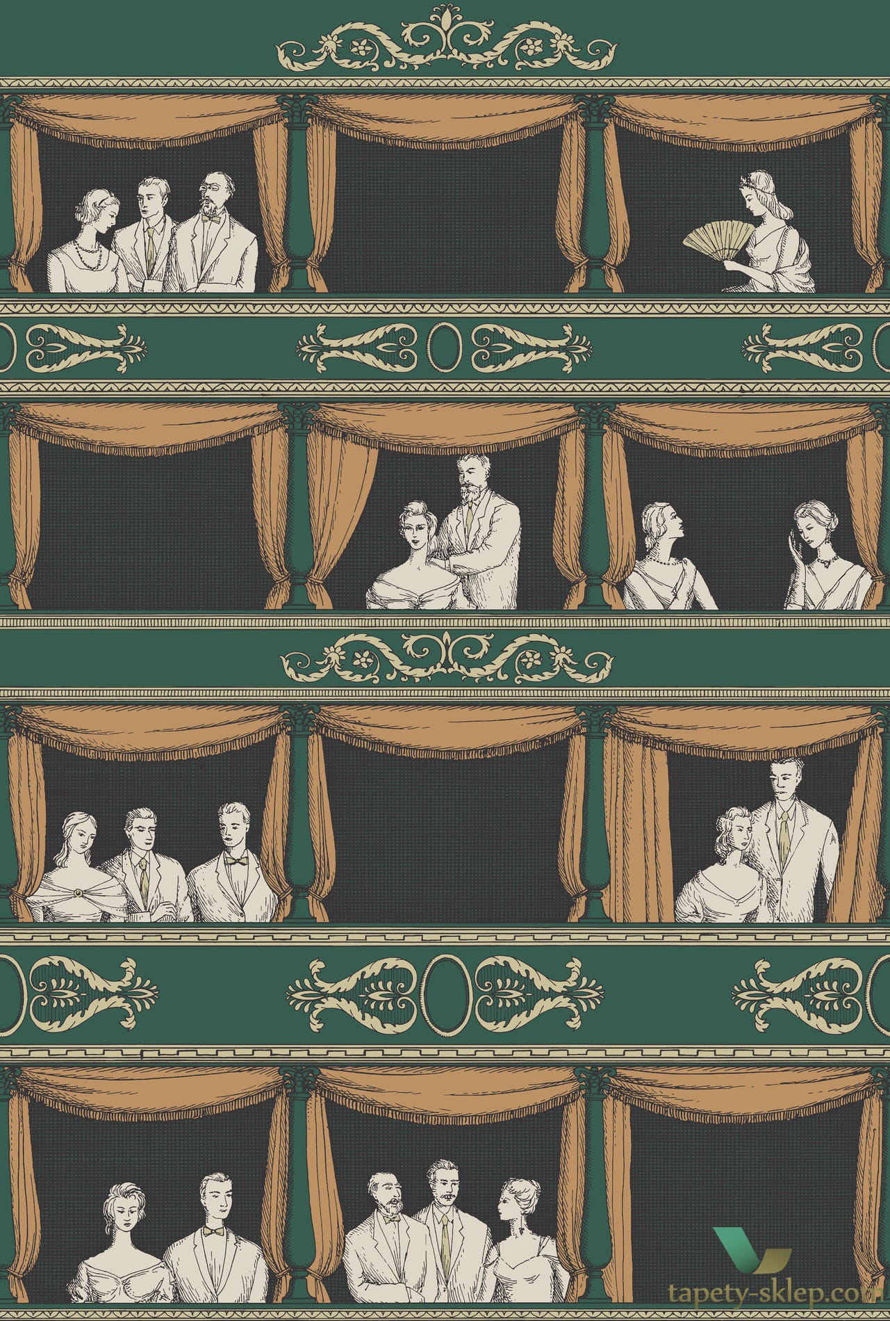 Tapeta Teatr Cole & Son Teatro 114/4009 Fornasetti