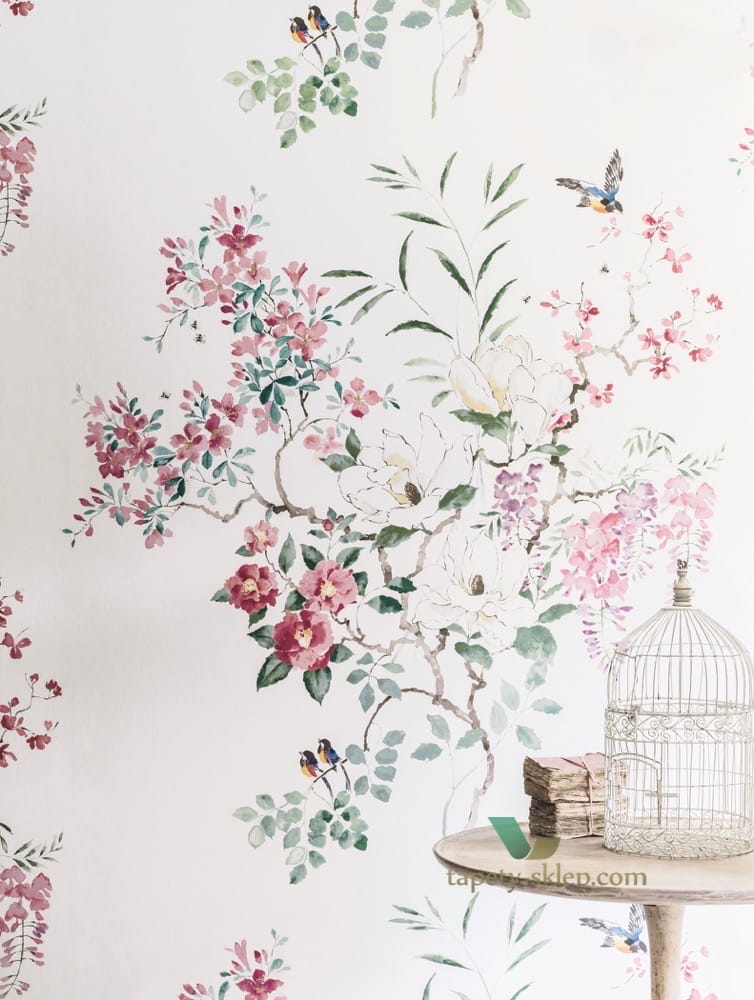 Mural kwiaty Magnolia & Blossom Sanderson 216306 Panel B Waterperry