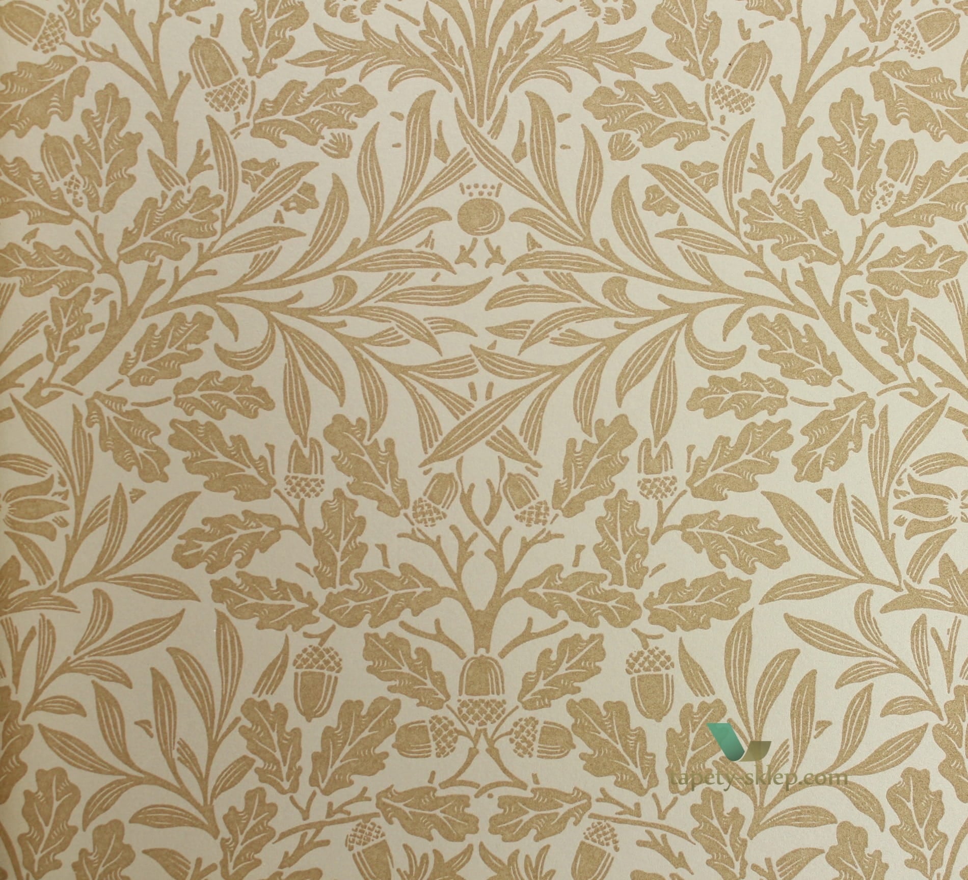 Tapeta Roślinna Morris & Co 216041 Acorn Pure