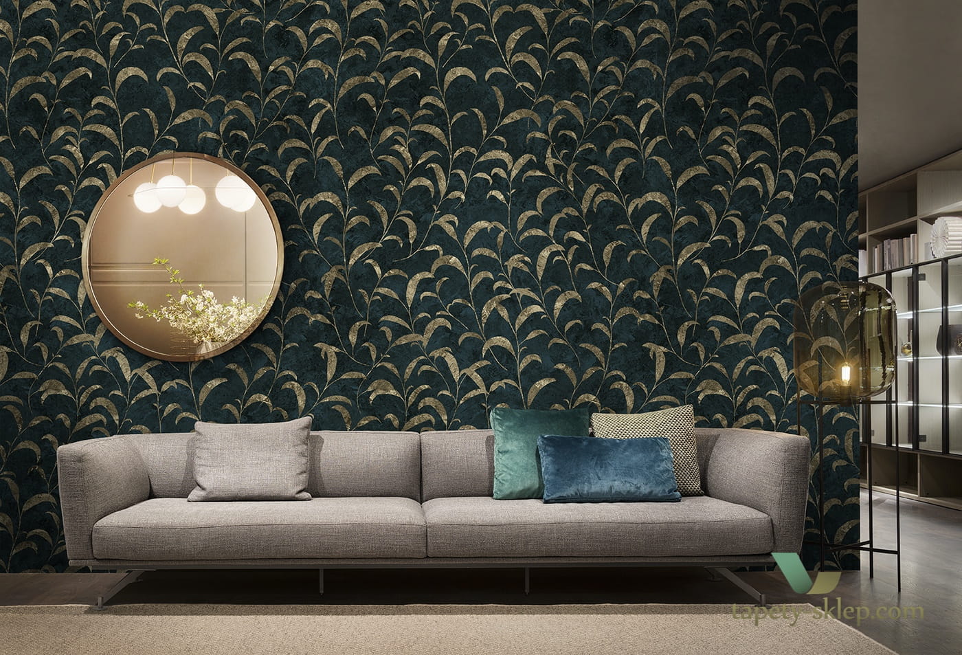 Tapeta Inkiostro Bianco FOLLIE INKIOLR1801 GoldenWall