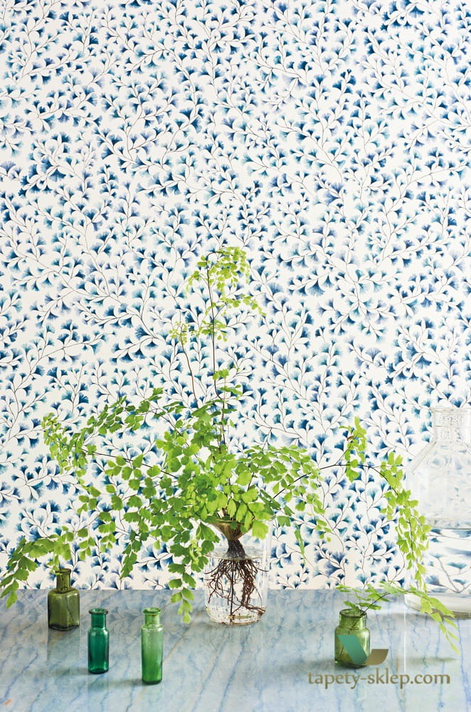 Tapeta w liście Cole&Son Maidenhair 115/6020 Botanical Botanica Ginkgo biloba