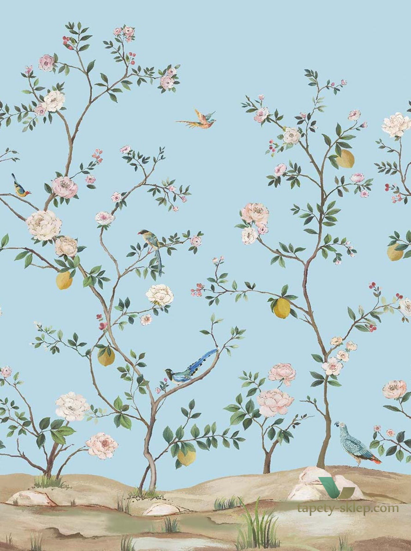Mural Daisy Bennett DB11602m Blossom Chinoiserie Anthology Resource Wallquest