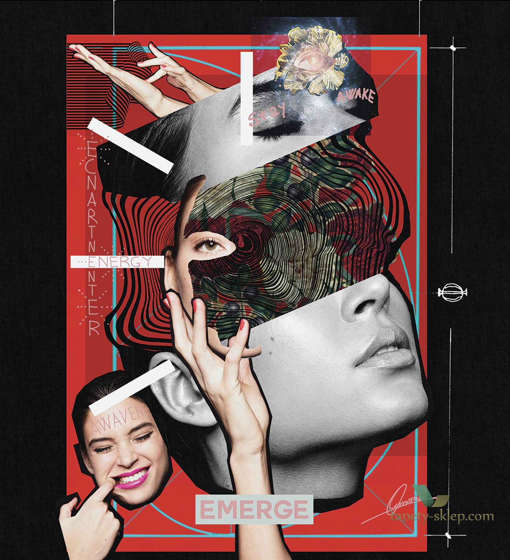 Tapeta London Art 18087 Collage