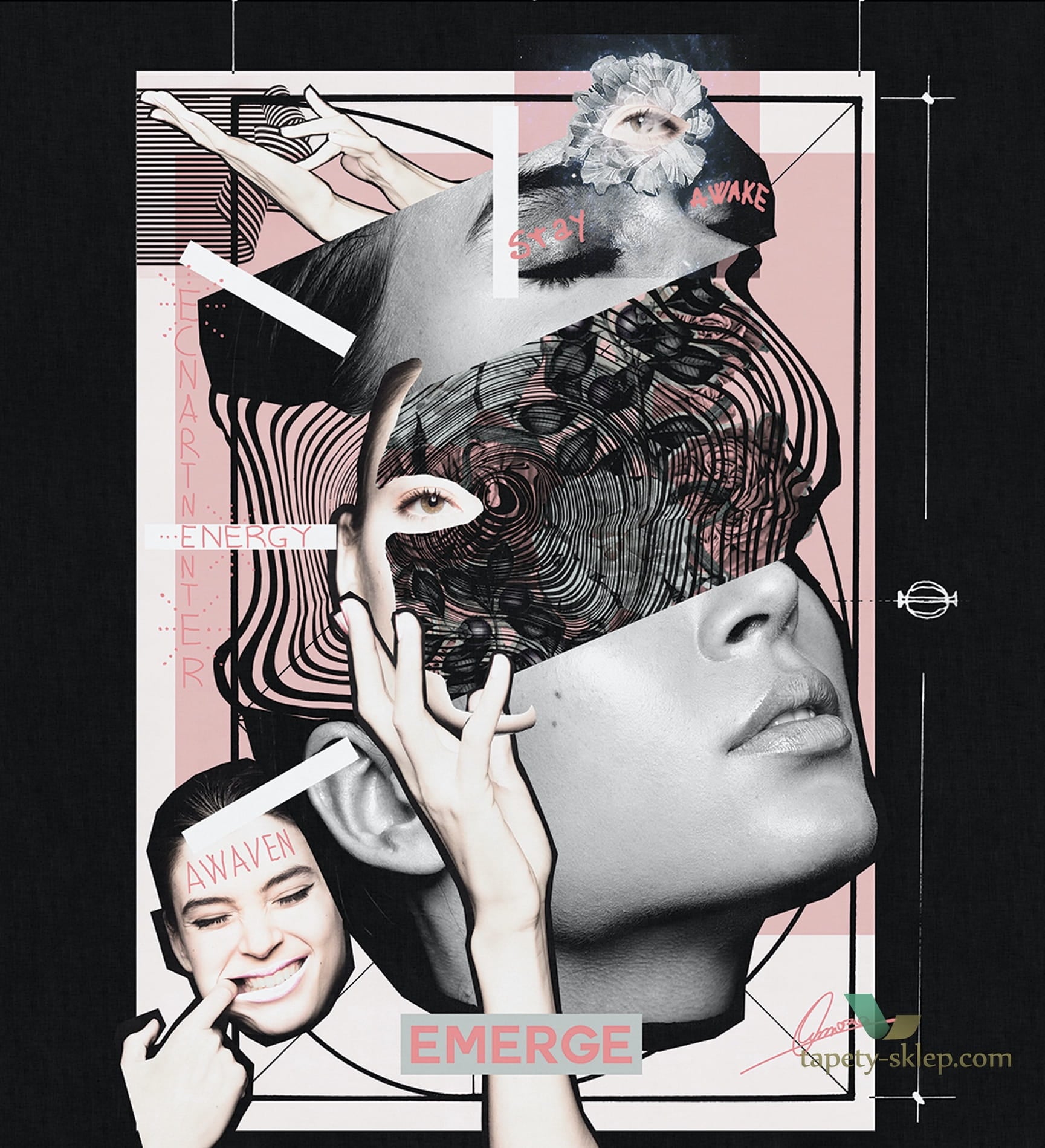 Tapeta London Art 18087 Collage