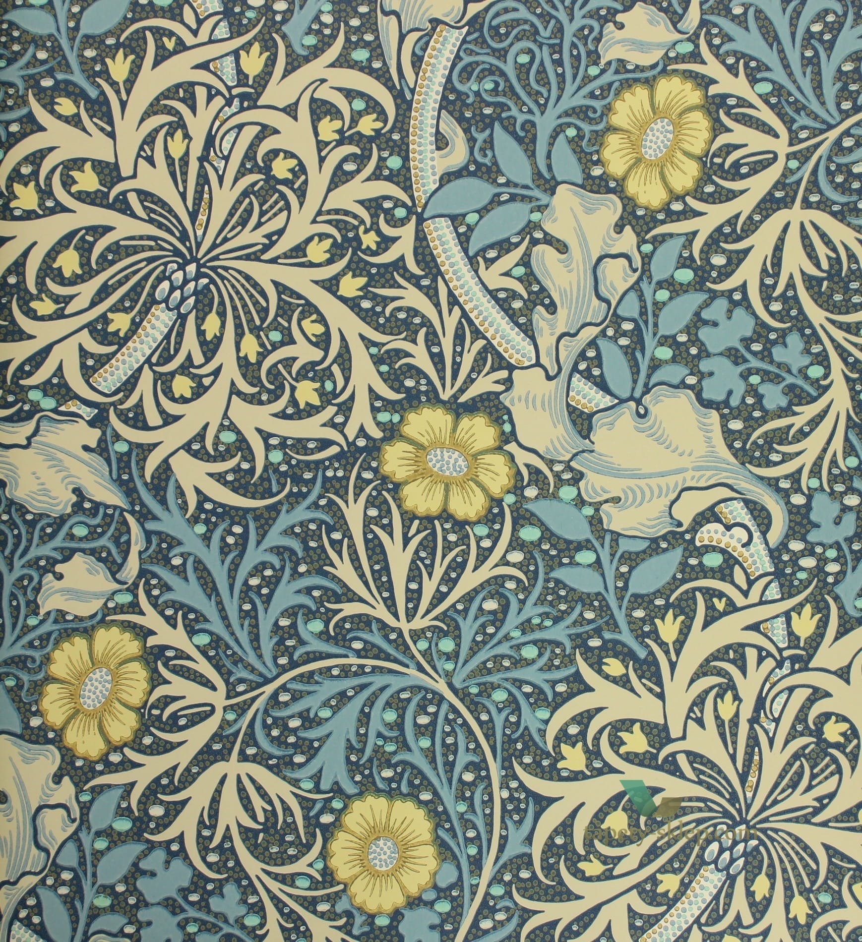 Tapeta Kwiaty I Rośliny William Morris 214714 Archive III