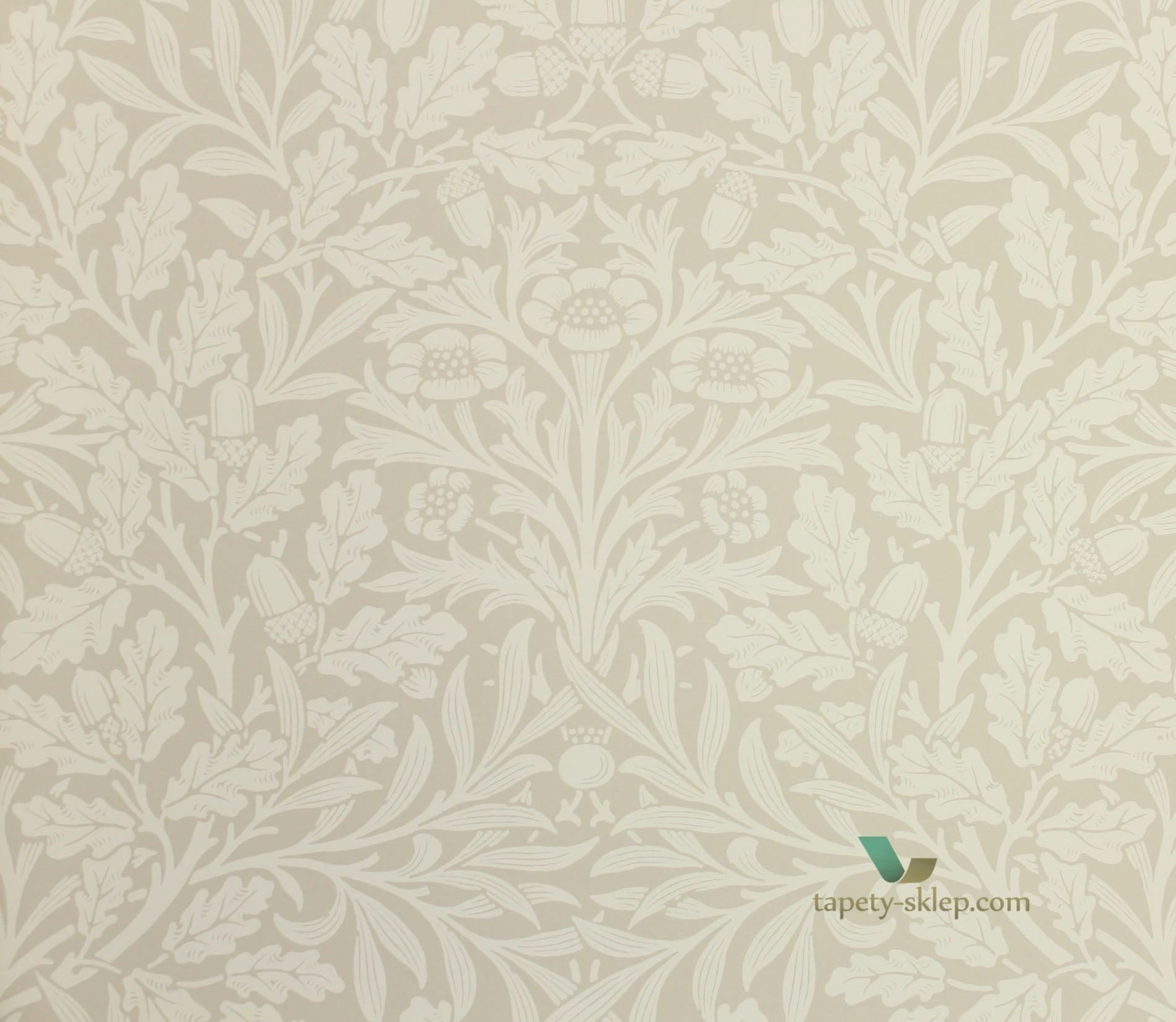 Tapeta Roślinna Morris & Co 216040 Acorn Pure