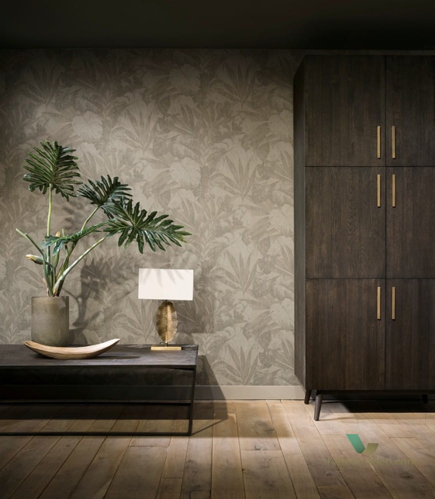 Tapeta w tropikalne liście Arte Flamant 80081 Expedition Les Memoires