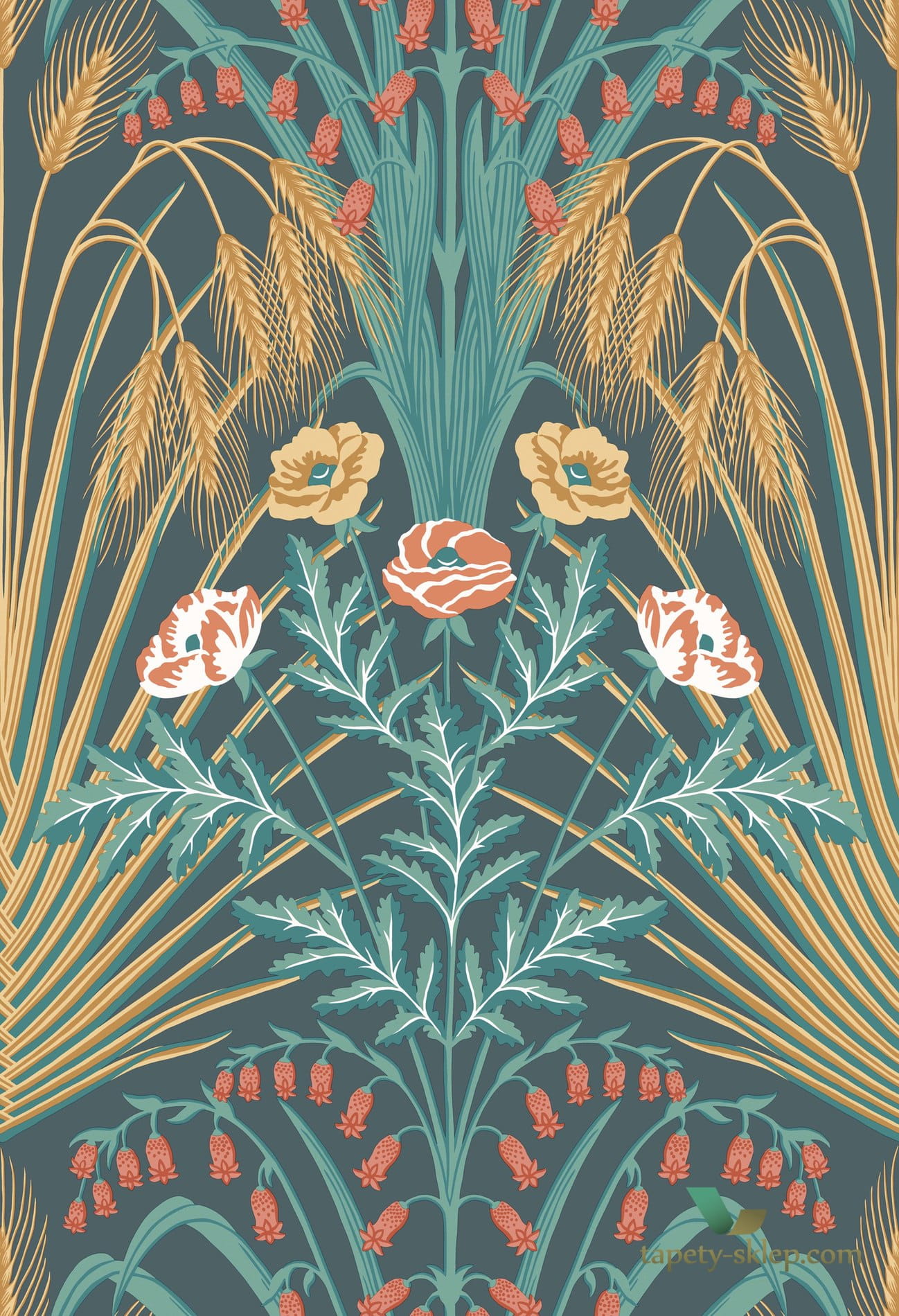 Tapeta w łąkowe kwiaty Cole&Son Bluebell 115/3010 Botanical Botanica