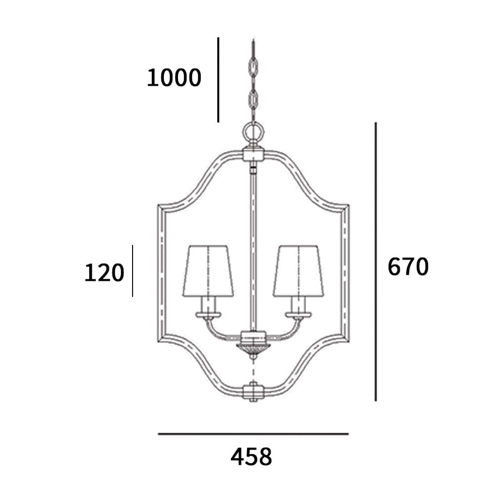 Lampa wisząca P04380BK New York