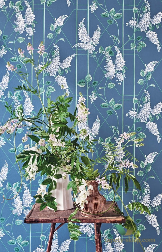 Tapeta z roślinnym wzorem Cole&Son Wisteria 115/5015 Botanical Botanica