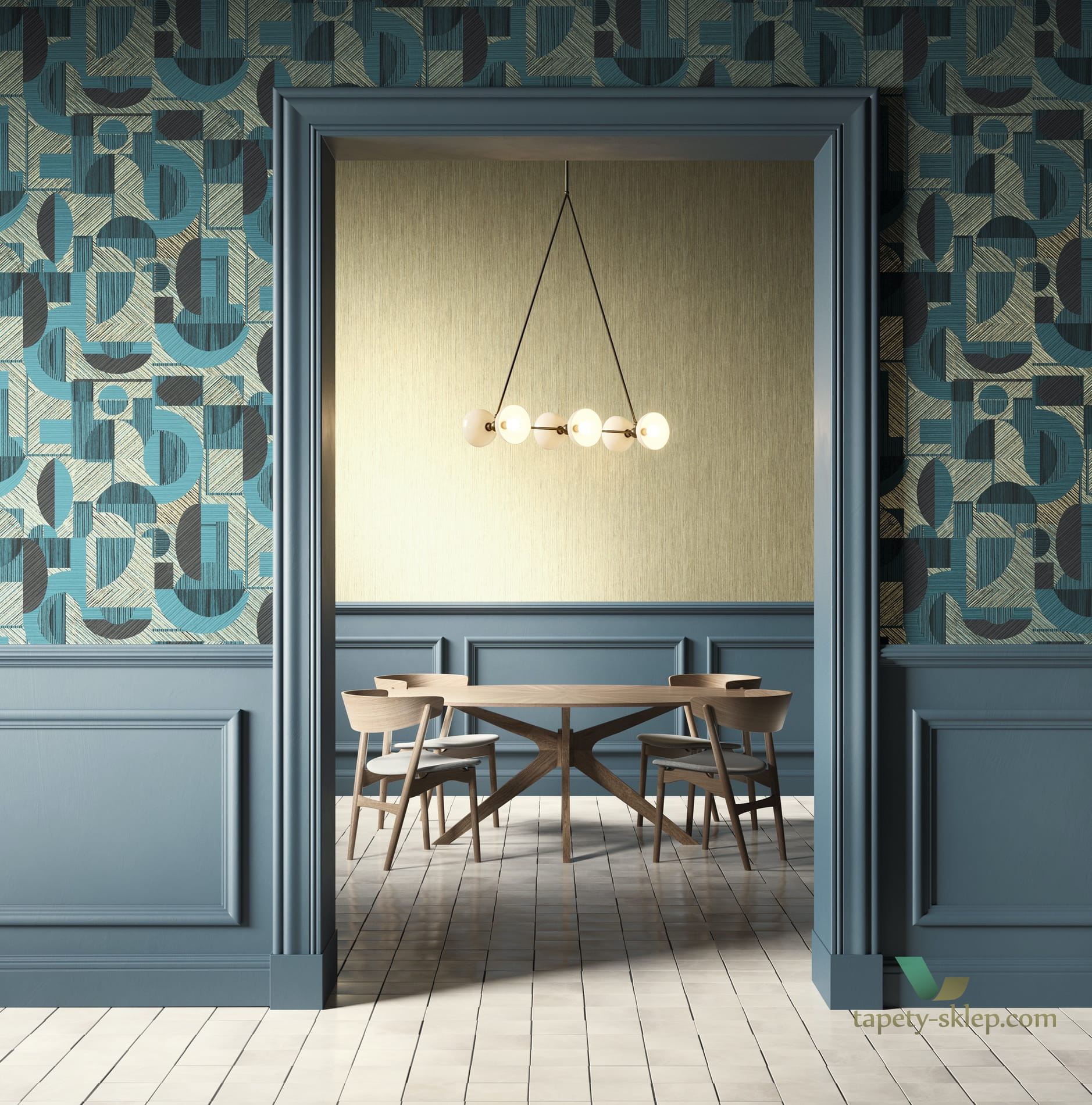 Tapeta geometryczna Khroma ORB204 Nakita Orbital