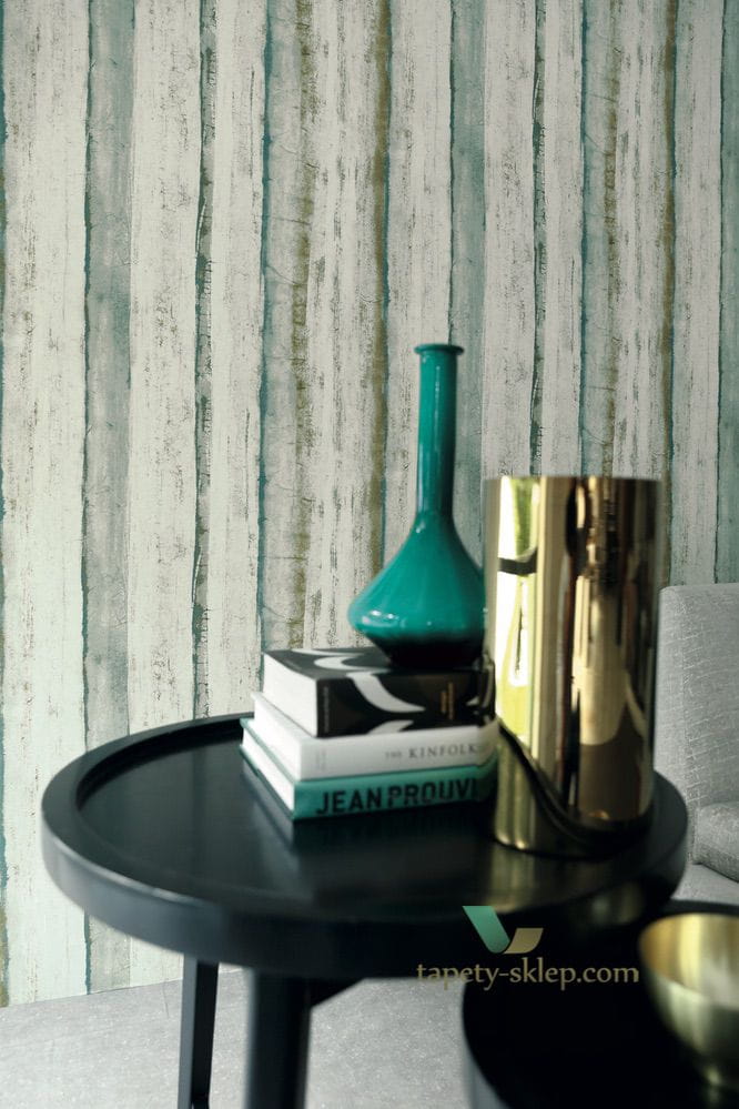 Tapeta w akwarelowe pasy Casamance 74050229 Kozo Estampe