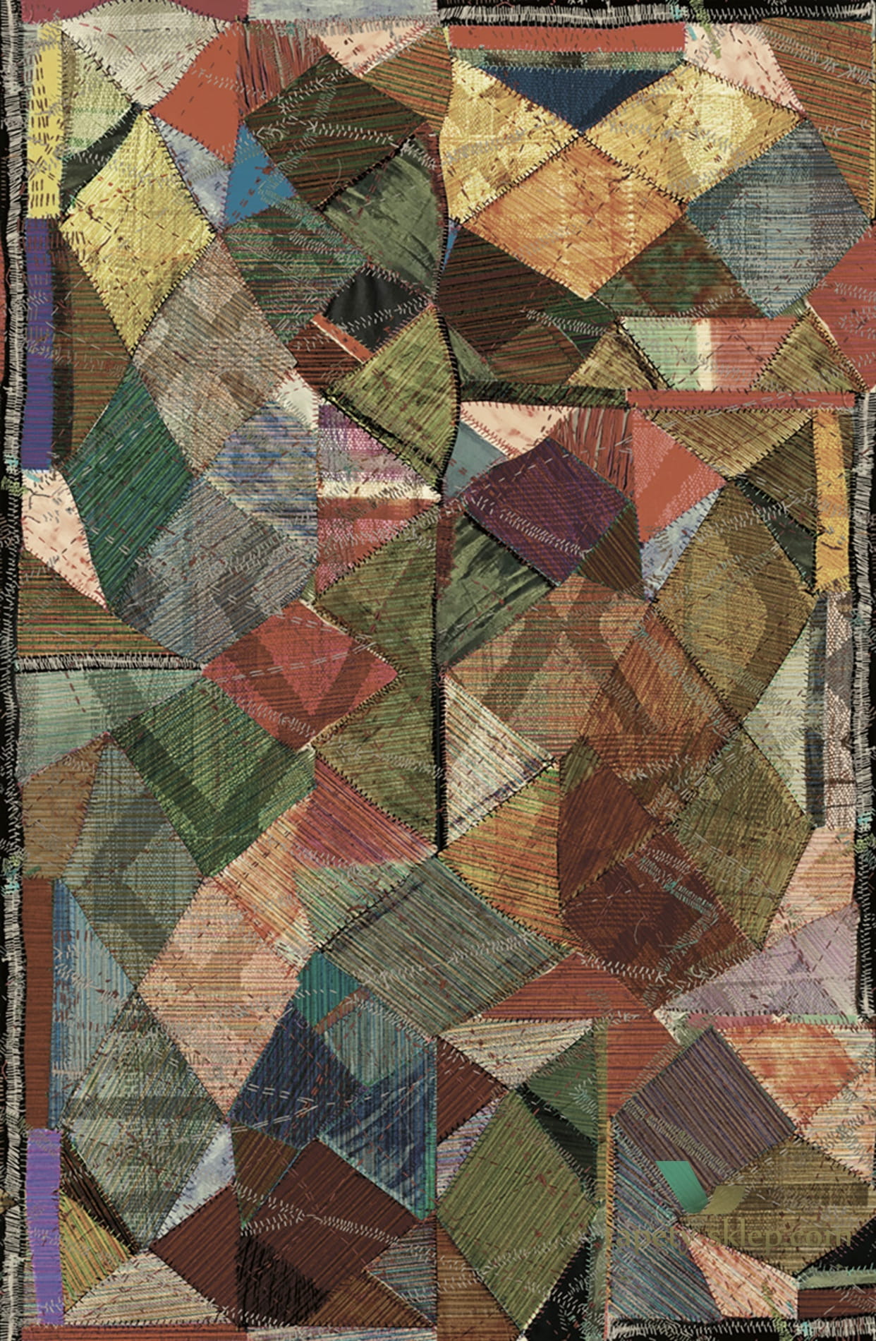 Mural J&V 5690 Mumbai patchwork 601 Kerala