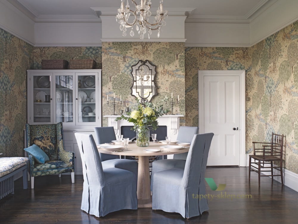 Tapeta Zwierzęta I Rośliny William Morris 214888 Archive III