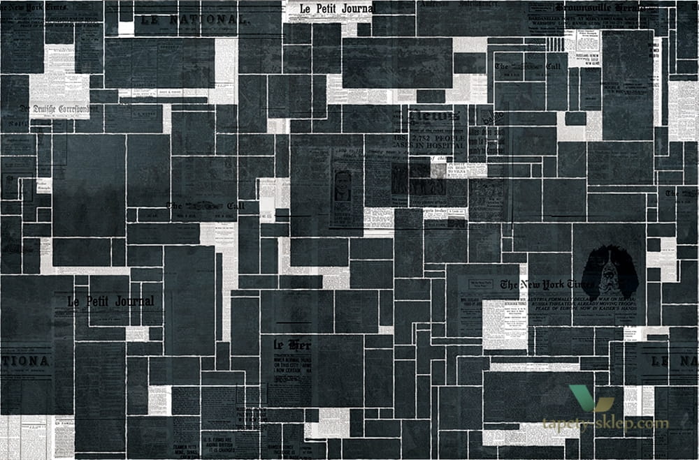 Fototapeta Wall&Deco Black Bricks WDBB1601 A Contemporary 2016