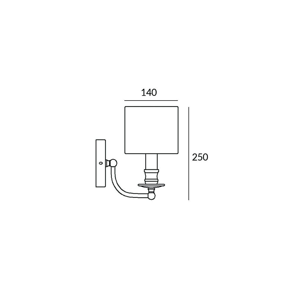 Kinkiet Chrom Abu Dhabi W01397BK