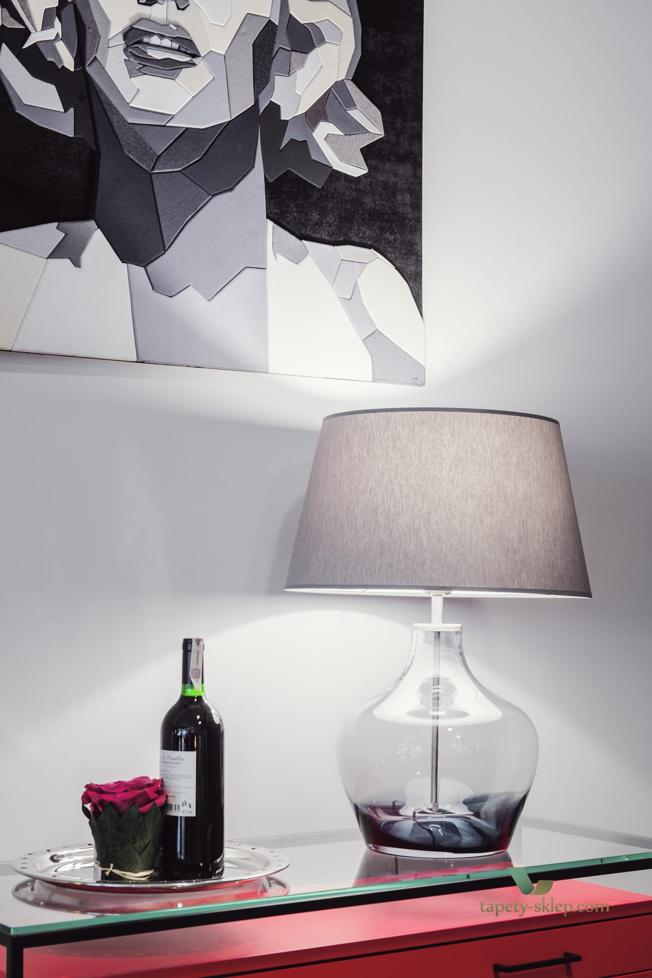 Lampa stołowa Madeira Blur Ombre Famlight