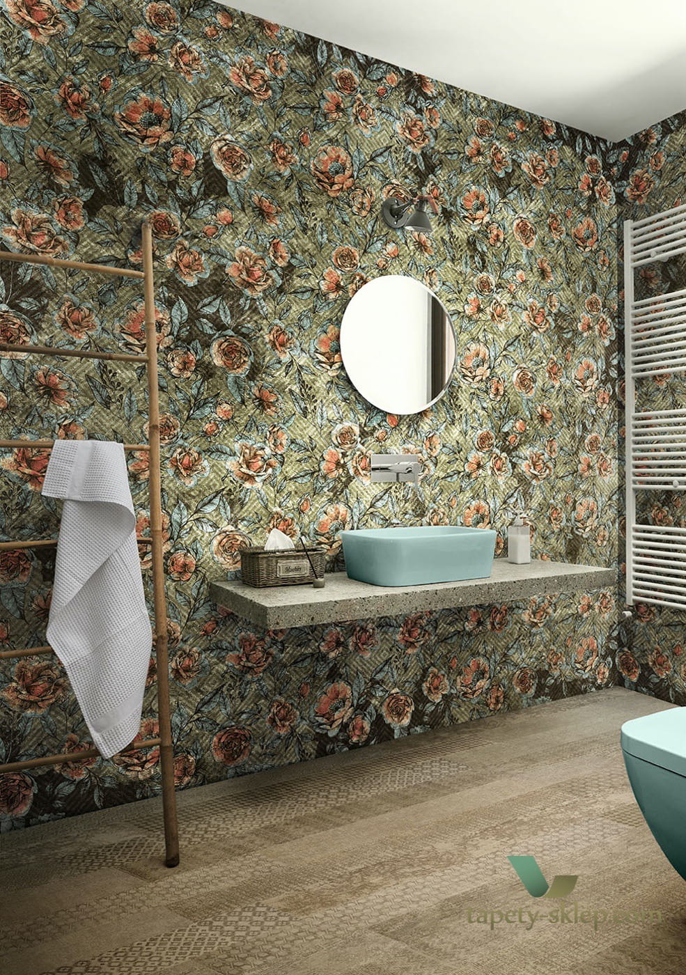 Tapeta Inkiostro Bianco REDROSE INKSYCM1803 GoldenWall