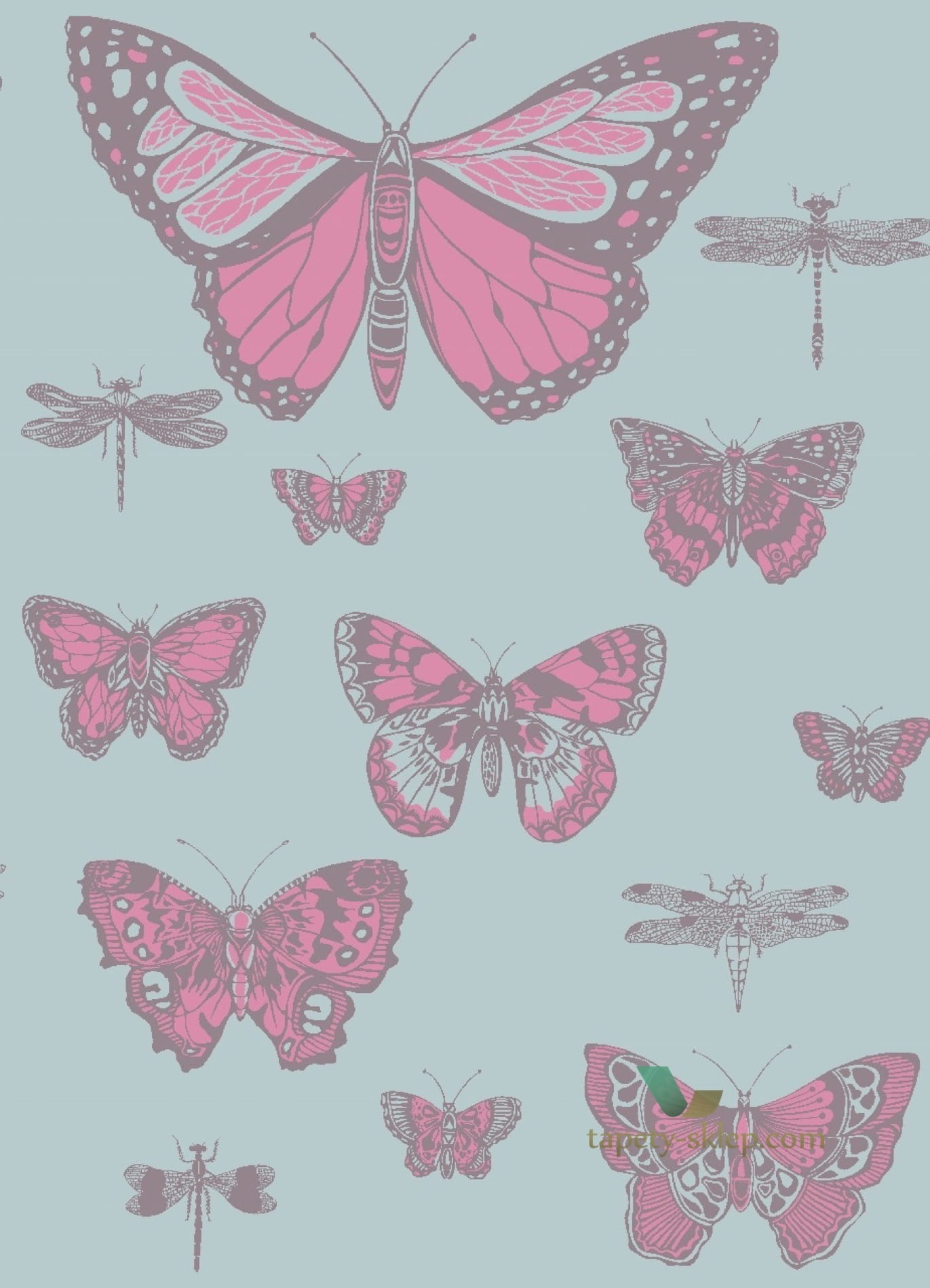 Tapeta Cole & Son 103/15062 Butterflies and Dragonflies Whimsical