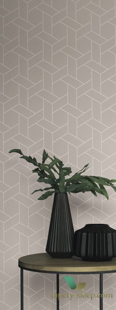 Tapeta z geometrycznym wzorem Casadeco HELS82036132 Focale Helsinki