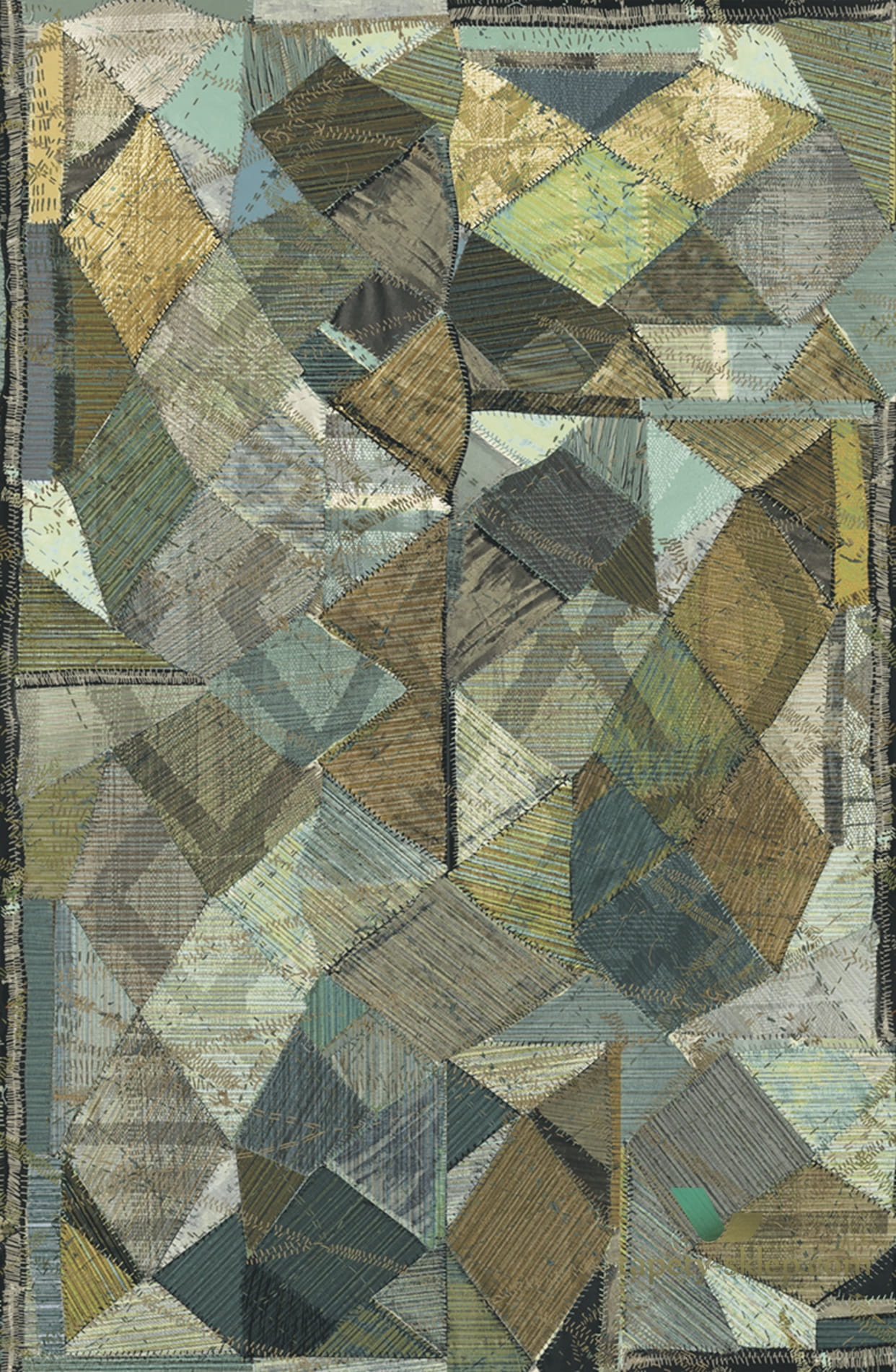 Mural J&V 5691 Mumbai patchwork 601 Kerala