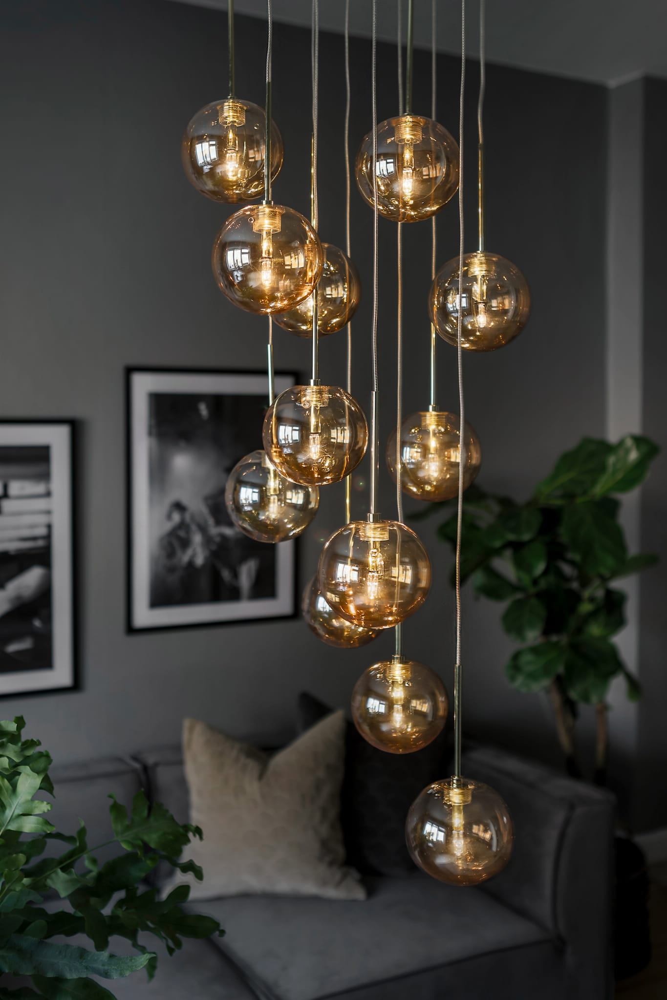 Lampa Globen 655154 Skyfall Amber Bursztynowa