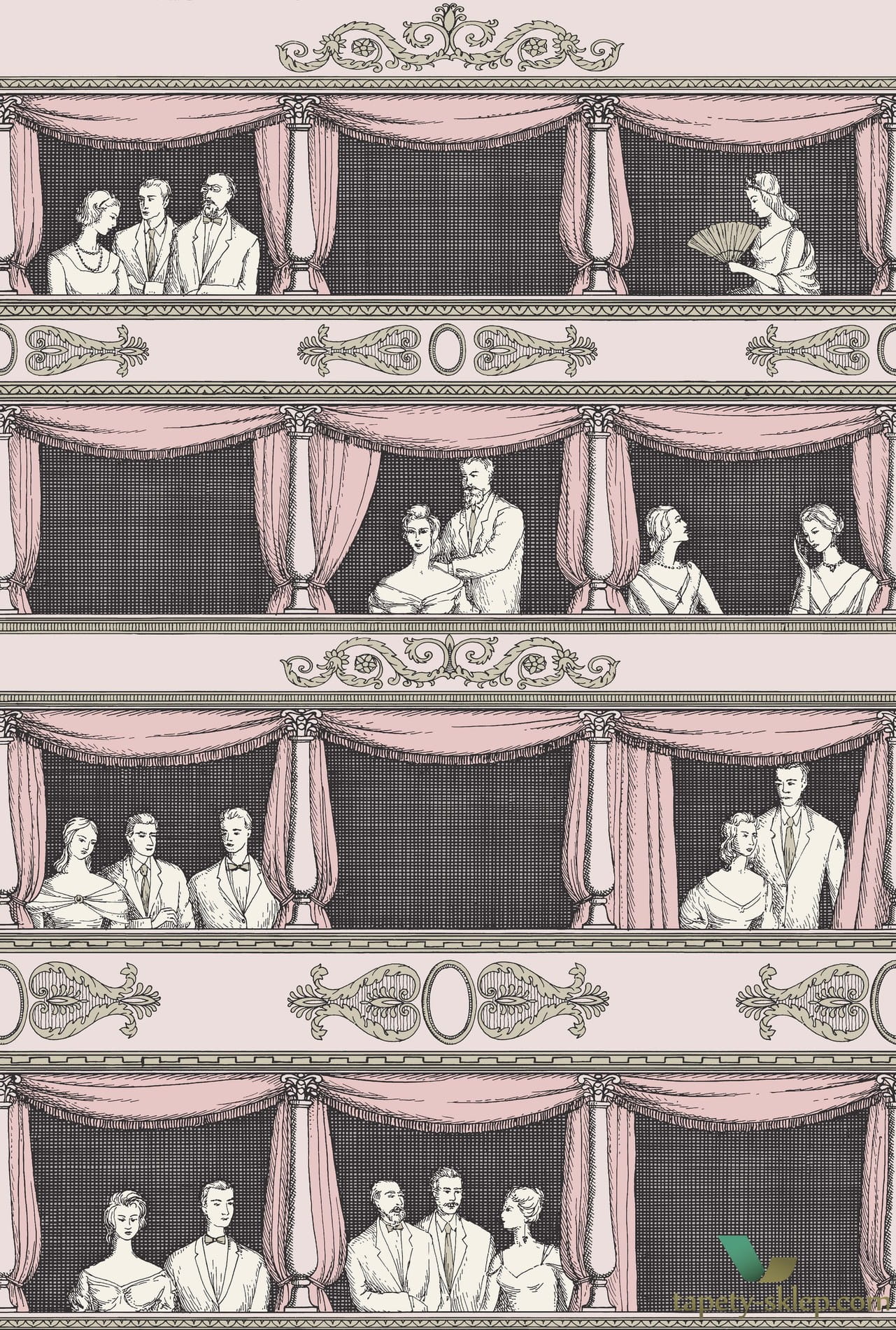 Tapeta Teatr Cole & Son Teatro 114/4008 Fornasetti