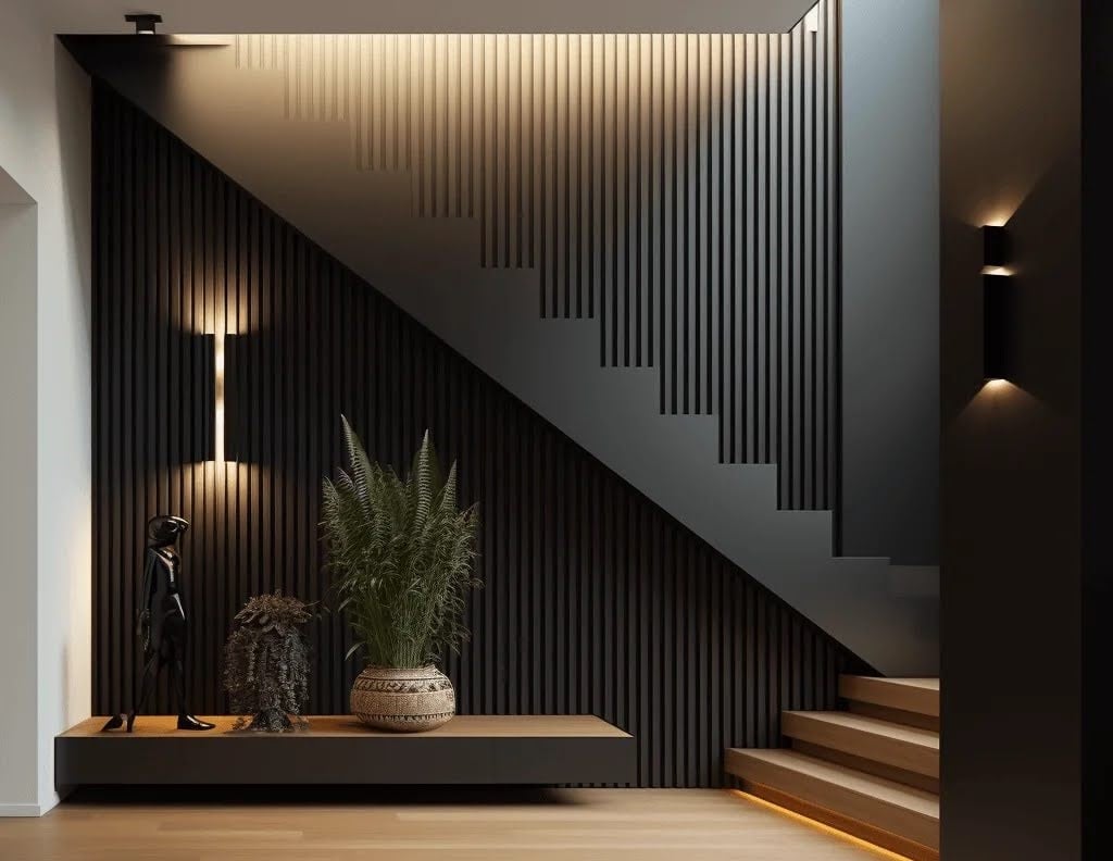 Lamele na klatce schodowej – sposób na elegancką przestrzeń